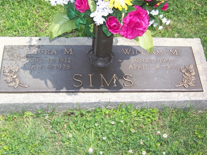 Laura M. Sims Headstone