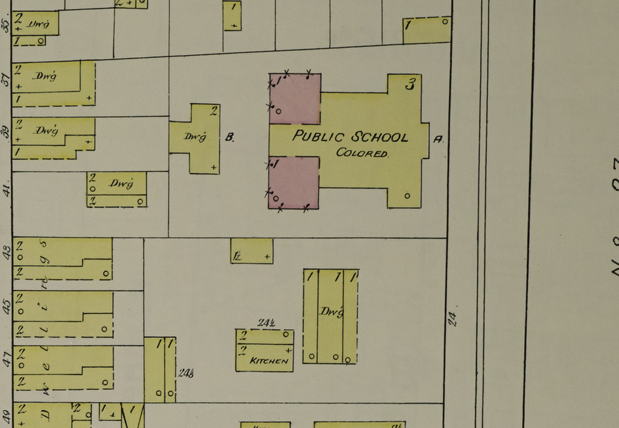 Shaw Memorial School - 1902 Sanborn Map