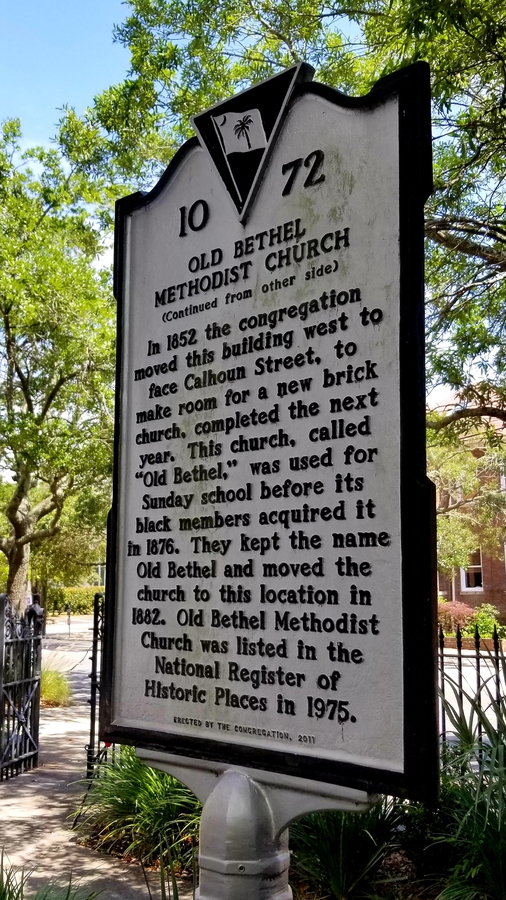 Old Bethel Historic Marker, Back Side