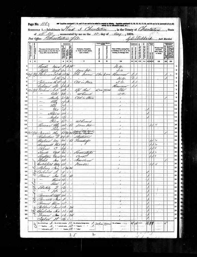 Dorcas R. 1870 Census at orphan house