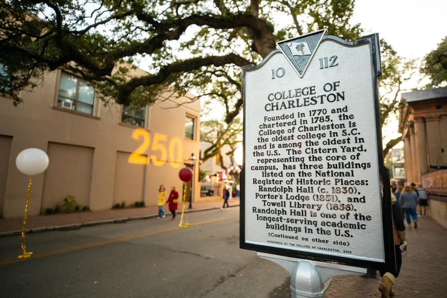 CofC Historic Marker, Front Side