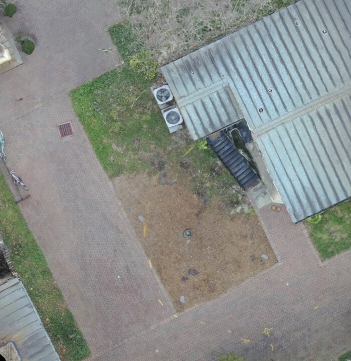 Bird's Eye View of the archaeological site