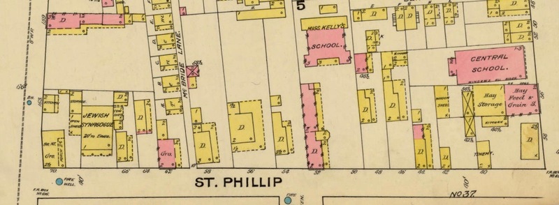 East side of St. Philip Street, 1888