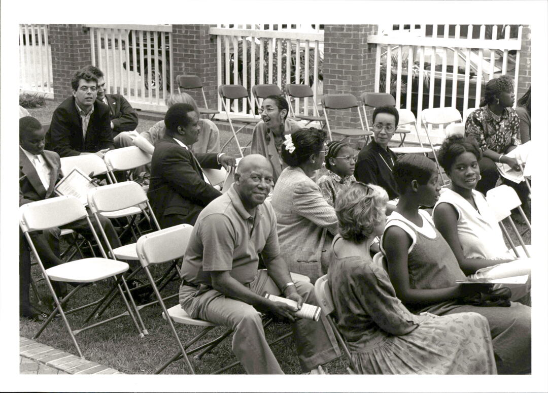 Avery audience for Juneteenth 1995, including Art Gillard, Millicent Brown, Thomas McFall