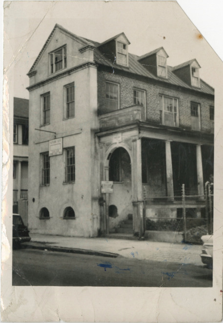 Black and white photograph of the Y.W.C.A. of Greater Charleston property at 106 Coming Street. 