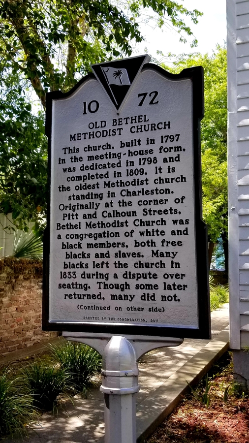Old Bethel Historic Marker, Front Side