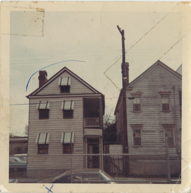 Color photograph of Septima P. Clark's house at 17 Henrietta Street. Pictured left. MAP 
